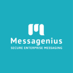 Messagenius Logo - Quad - Green BG 3x