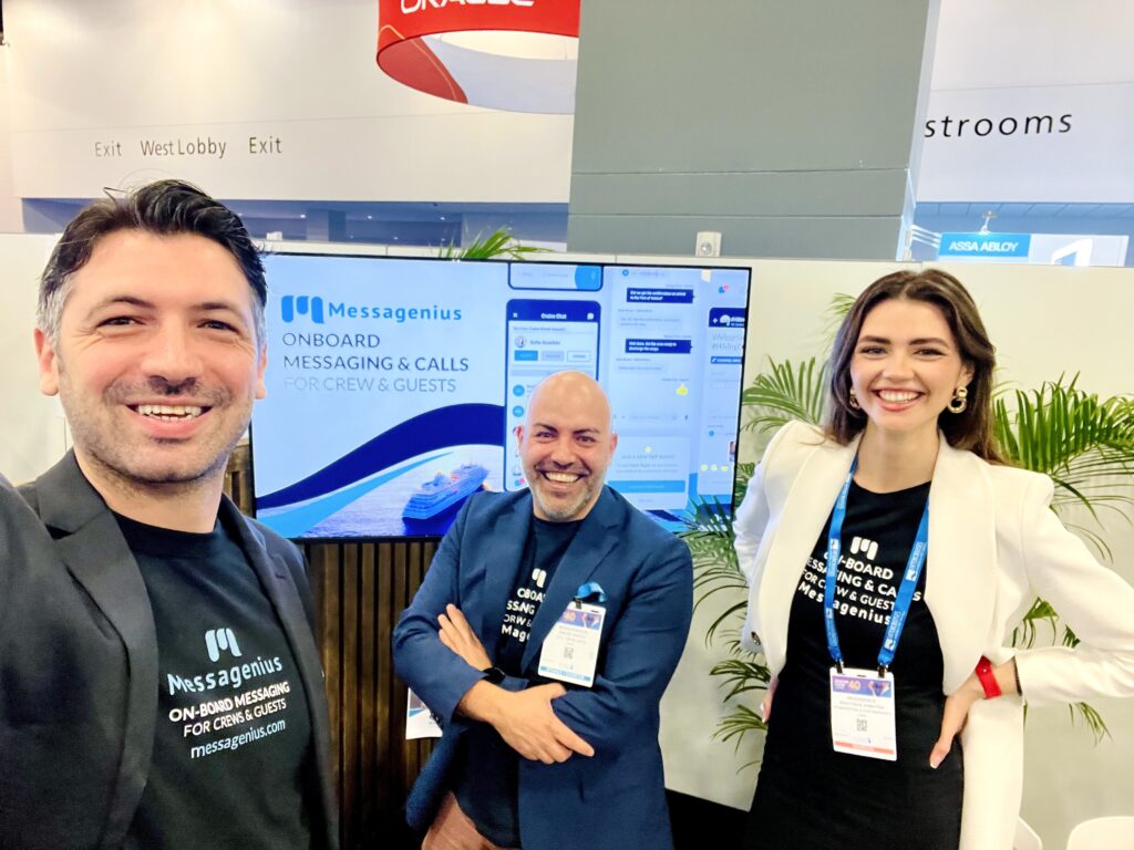 Messagenius Team at Seatrade Cruise Global 2025 | Miami, Florida, April 7-10