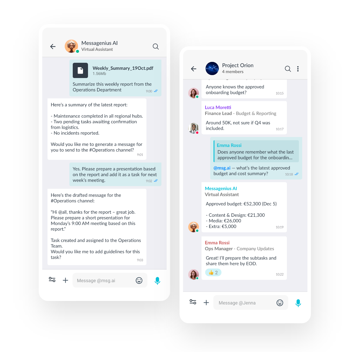 Messagenius AI
